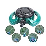 MINGMIN-DZ Dauerhaft 1PC Garten Rasen-Sprenger Automatischer Sprenger Rotary Bewässerung Disc Acht Funktion Sprinkler Automatische Bewässerungssystem