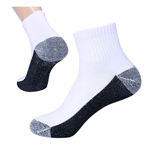 Image of EnerWear 10P Pack Unisex Cotton Moisture Wicking Cushion Ankle Socks