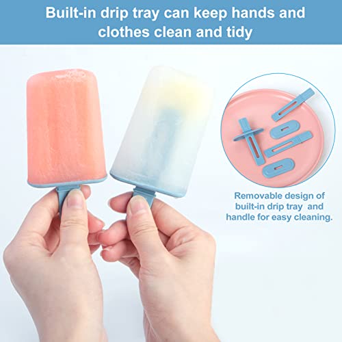 Korlon Popsicle Molds, 8 Cavity Popsicle Maker Molds Set, Homemade Ice Popsicles Molds For Kids With Sticks & Brush & Funnel For Making Yogurt Juice Smoothies #TOP7