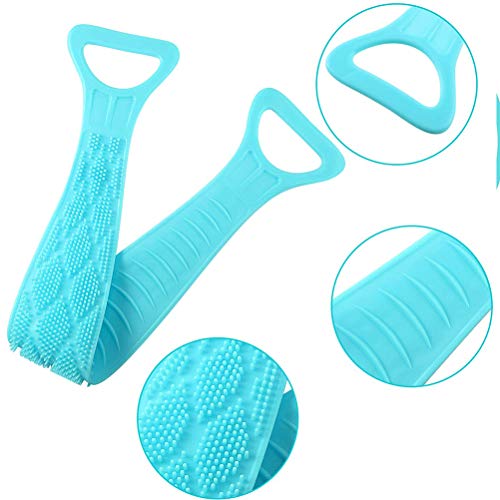 Massaggio scrubber schiena bifacciale in silicone