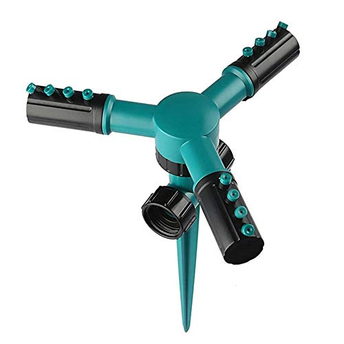 ddmlj Automatic 360 Degree Rotary Spray Head 3 Arm Garden Greenhouse Lawn Sprinkler Irrigation Supplies Yard Watering Spray