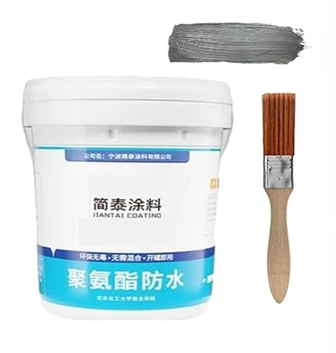 Xemuar 水漏れ防止用水性ポリウレタンの補修剤、1KG 水性ポリウレタンの剤 塗料 コーキング剤 な剤 超強力 浸透性防水剤 剤 防水 水漏れの補修 酸化防止 強力 耐久 エコ 透明 耐候性が強い 塗りやすい 速乾 屋外材接着剤 浴室タイル剤 住宅用剤