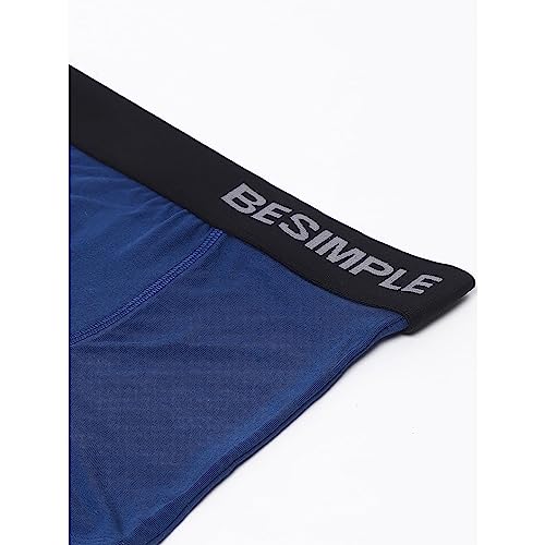 Image of BESIMPLE Men's Regular Fit Cotton Pack of 2 Without Printed Trunk | Anti-Bacterial and Microfibre Waistband | Underwear for Men Ultrasoft Waistband Stretchy Fabric