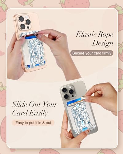 Tarjetero magnético para iPhone que no se cae con espacio para 7 tarjetas 4