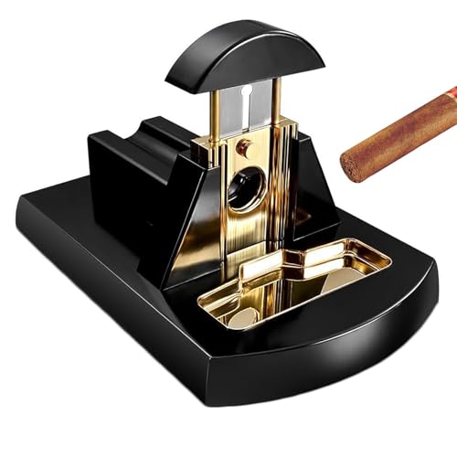 Cigarrskärare sax med blad i rostfritt stål – lyxig present till fars dag eller andra tillfällen, perfekt skrivbordstillbehör