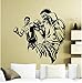 MMA Fighters High Kick pegatina de pared Extreme Fight Sport Boxer vinilo pared calcomanía hogar habitación decoración Interior Mural impermeable 42X45CM