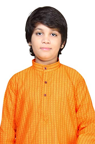 Image of BABA AND BABY Boy's Cotton Kurta Pyjama Set
