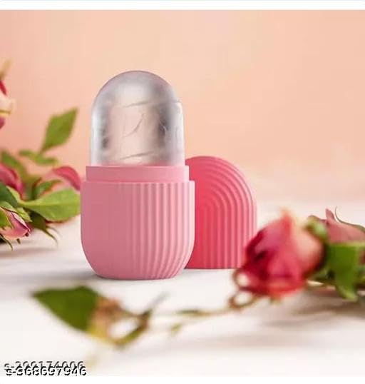 Image of Facial Ice Roller for Glowing & Tighten Skin Reusable Silicone Ice Roller Massager (Pink) Aad-P033