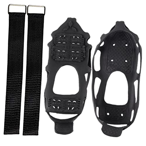 BESPORTBLE 1Set Non Slip Shoe Grippers Tooth Ice Crampons for Boots Durable Outdoor Ice Cleats for Climbing Hiking and Fishing Lightweight and Portable Footwear Accessories