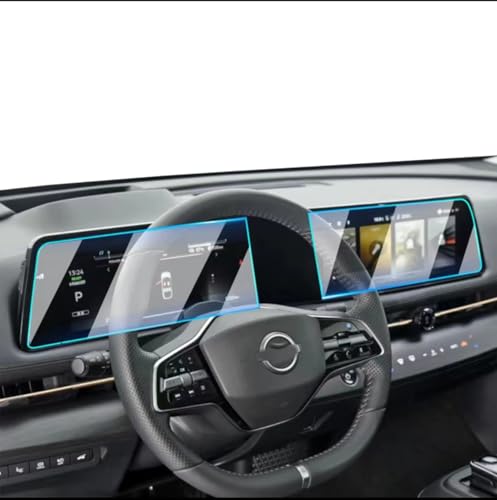 Tableau de bord Nissan Ariya préservé avec le film protection GPS 12.3 pouces