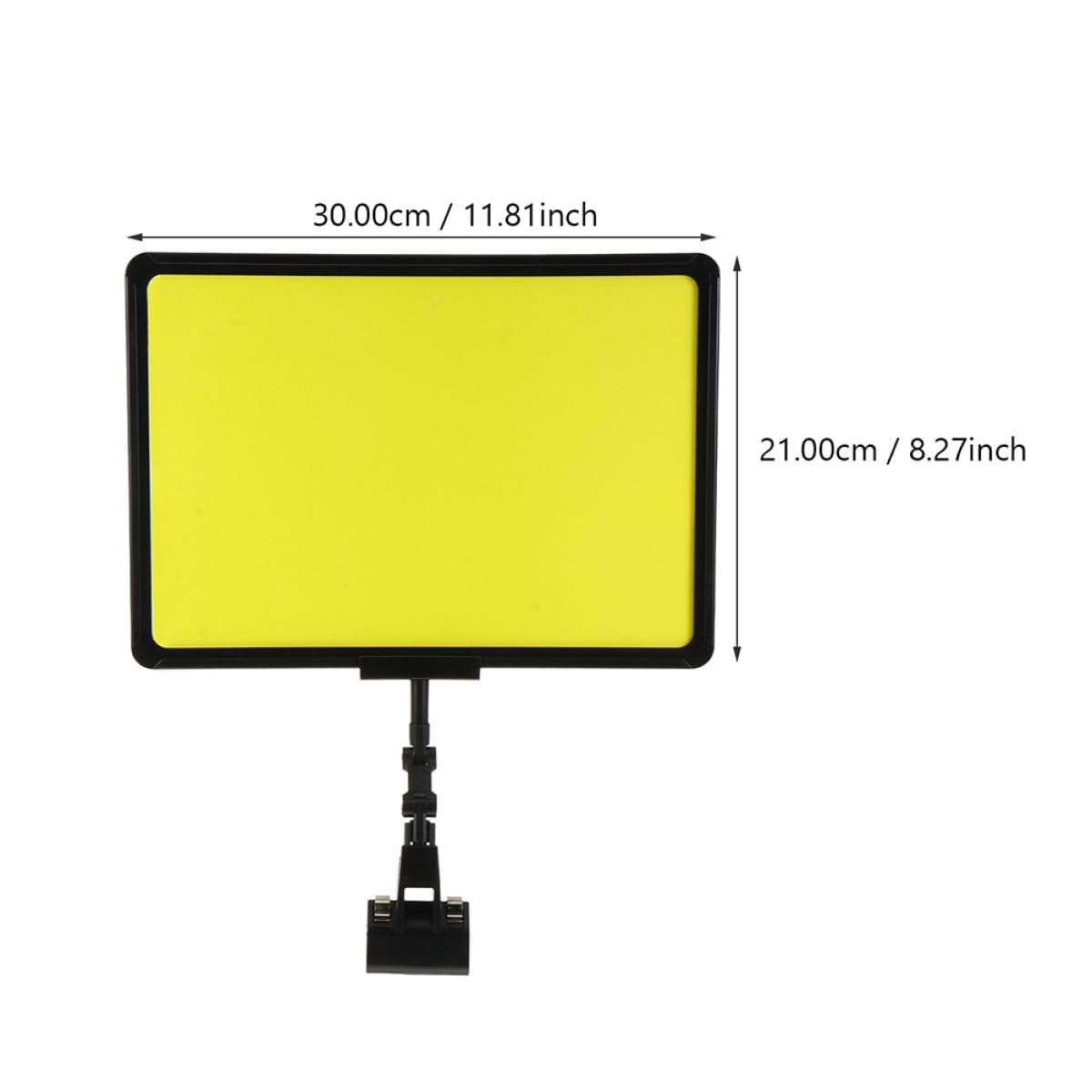 ULTECHNOVO Supporto per Cartelli Prezzi Supermercato con Clip in Abs, Porta Etichette Prezzo Estensibile per Negozi, Esposizione Cartellini Pubblicitari 3 Pezzi per Interni ed Esterni