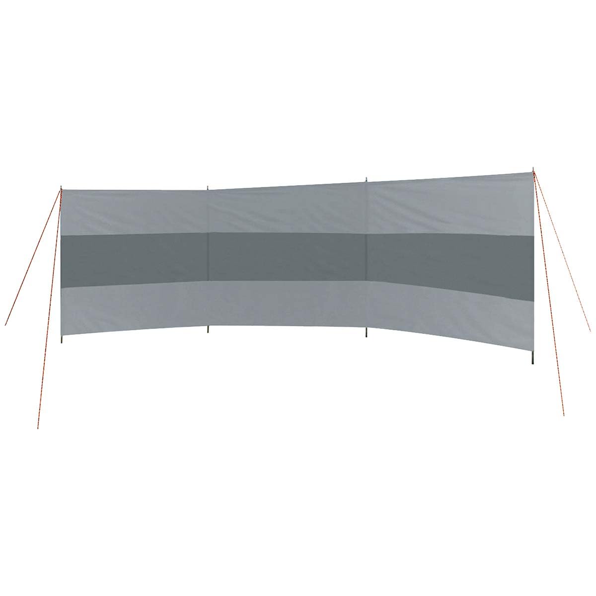 Bo-Camp Windschutz Caira Plus – 3-Taschen – 5x1,4 Meter – grau
