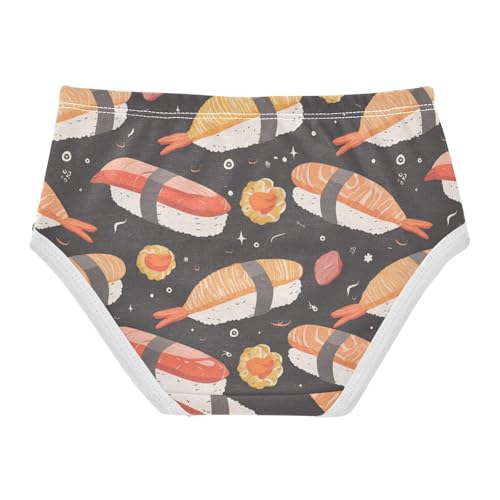 Wusikd Shrimp Sushi Girls' Underwear Cotton Girls Briefs Soft Toddler Underwear 2T2