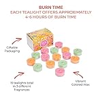PartyLite Set of 15 Tea Lights Sampler Candles, Aromatherapy Tribute to Tokyo Scented Candles Gift Set, Up to 4 to 6 Hours Burn Time - Image 2