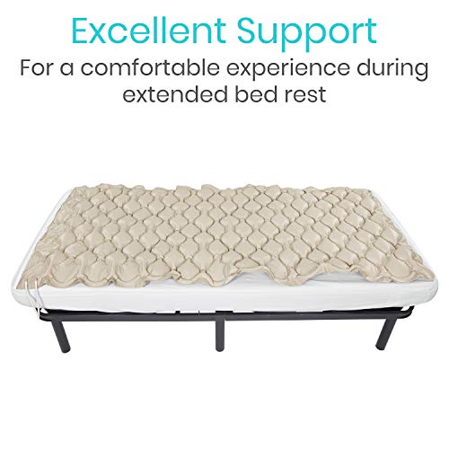 Vive Replacement Alternating Pressure Pad - Inflatable Low Air Loss Mattress Topper For Pressure Ulcer And Sore Relief Treatment - Fits Standard Hospital Bed - For Elderly, Seniors, Bedridden Patients #TOP4