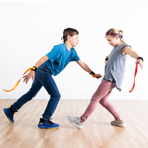 Image of Fat Brain Toys Ribbon Ninja Game - Active Ribbon-Snatching Indoor or Outdoor Ninja Kids Toys for Kids & Teens (Pack of 3)