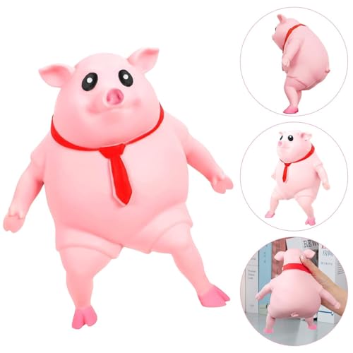 Schweine Quetschspielzeug, Kreatives Dekompressions Piggy, Squishy Squeeze Spielzeug, Stressspielzeug Schwein, Pig Fidget Toy, Stressbälle, Anti Stress Spielzeug für Erwachsene und Kinder