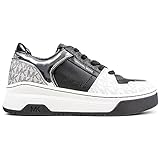  Zapatos Mujeres Sneakers MICHAEL KORS Lexi Black Silver Cuero Negro Plata