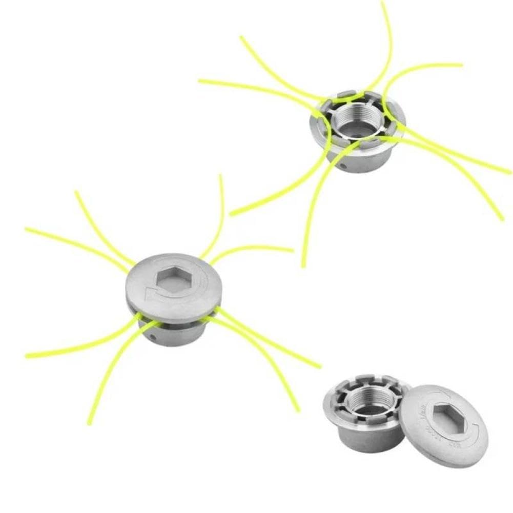 Testina Universale per Filo di Taglio in Alluminio con Filo in Nylon a 4 Linee Compatibile con(A)