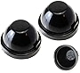 iJDMTOY (2 85mm Rubber Housing Seal Caps Compatible With Headlight Install Xenon Headlight Kit, LED Headlights Bulbs, Aftermarket Headlamp Retrofit, etc