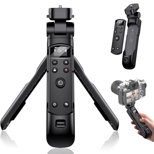 for Fujifilm Tripod Wireless Shooting Grip with Shutter Release - Mini-Tripod with Rechargeable Remote Control for Fujifilm X100 VI/X-M5/X-T30 II/X-E5/X-T5/X half/X-H2S/X-S10/X-S20/X-T50/X-T4/X-T3