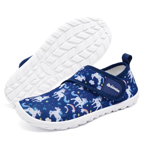 Kid Toddler Water Shoes Boy's Girl's Quick Dry Beach Cute Swim Shoes Non-Slip Barefoot Lightweight Aqua Shoes(Little Kid/Big Kid)