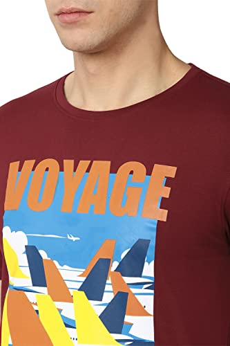 Image of Van Heusen Men's Cotton Slim Fit T-Shirt
