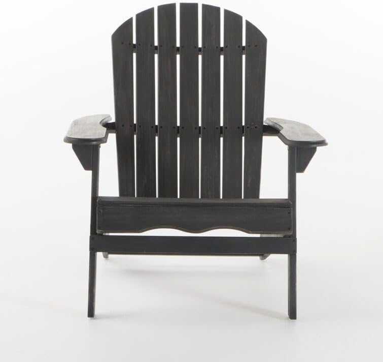 Multi-Color Outdoor self-Folding Wooden Chair, 34.25'' H X 30.25'' W X 35.75'' D. (White)