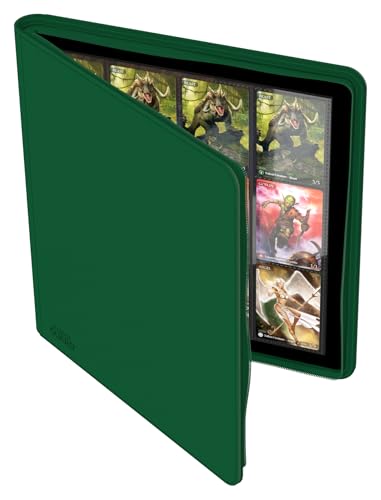 Image of Ultimate Guard Zipfolio 480 - 24 Pocket XenoSkin (Quadrow) Green