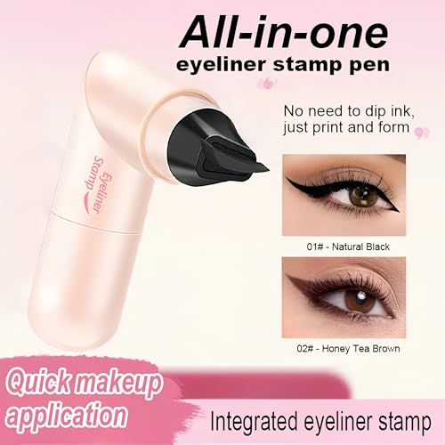 Eyeliner Stamp Waterproof Smudge Proof, Marrón miniatura 2