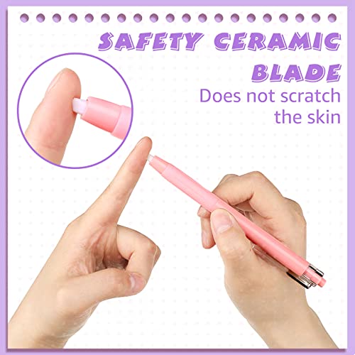 Colarr 8 Pcs Knife Pen Craft Cutting Pen Retractable Paper Cutter Pen Ceramic Cutter Pen Diy Diamond Painting Parchment Finger Protection Ceramic Knife Pen For Diy Drawing Scrapbooking #TOP2