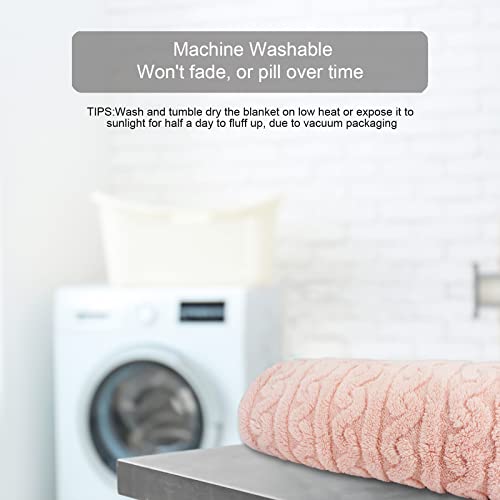 Napcure 3D Fleece Baby Blanket (30"X40",Pink) For Boys Girls Toddlers, Soft Warm Cozy Receiving Blankets,Infant Or Newborn Nursery Blankets #TOP5