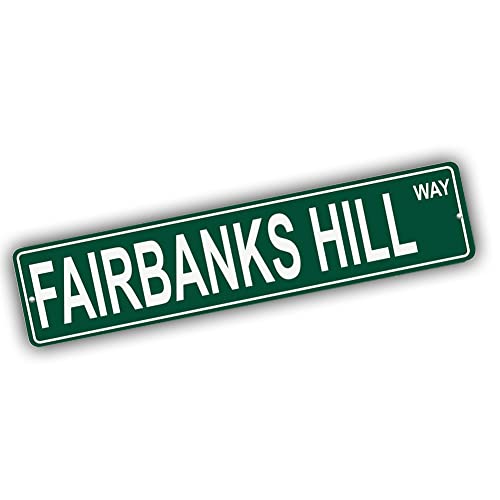 Brotherhood Metal Street Sign for Fairbanks Hill - Massachusetts Wall Decor
