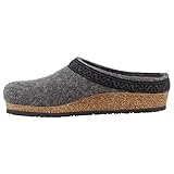 Stegmann Women's 'Original 108' Wool Clog with Cork Sole - Wide Width Grey