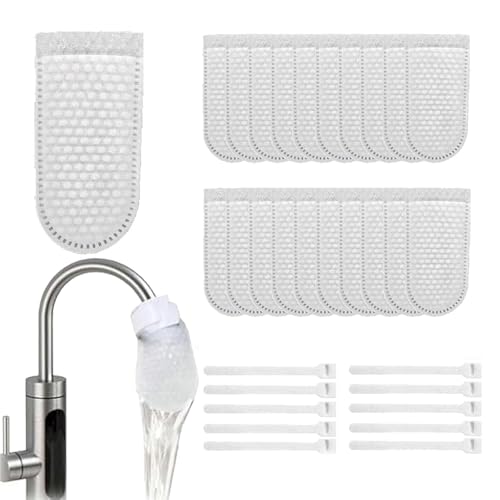 50/100/200 PCS Faucet Filter Cotton Bags Universal Anti-Splash Water Filter for Kitchen Bathroom Faucet Tap Water Purification Accessory