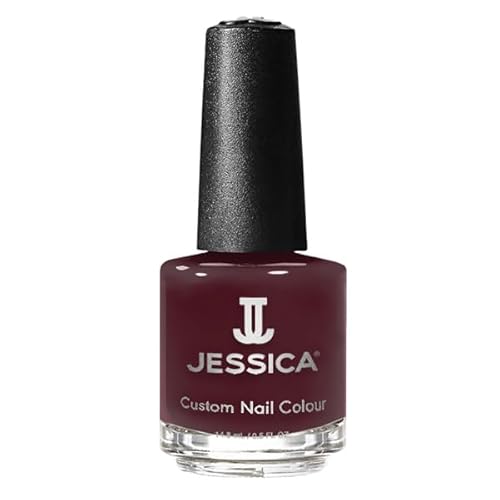 JESSICA Custom Colour Nail Polish | Long Lasting Nail Varnish with Salon Professional Finish | Award-Winning Polish, Helps Strengthen Nails | Berry Red Crème | Picture Perfect | 14.8ml