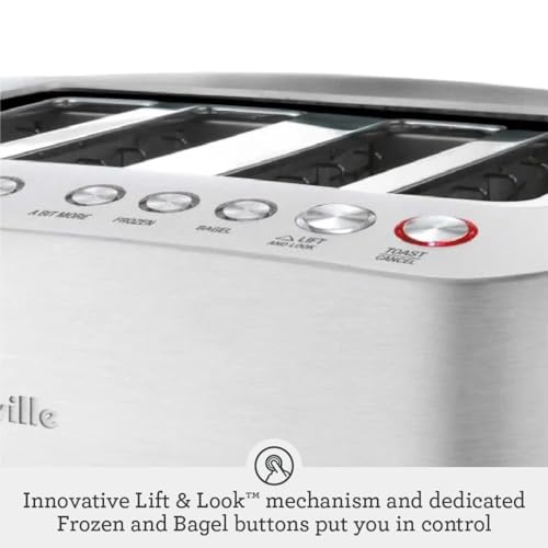 Breville 4-Slice Die-Cast Smart Toaster BTA840XL, A Bit More Button, Auto Lift by Breville - Image 5