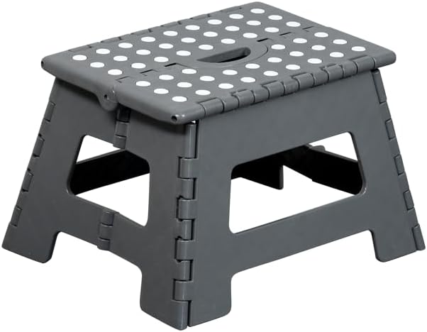 KESPER 70635 Folding Step Plastic Tested According to DIN EN 14183 Dimensions 35 x 27 x 22 cm Tread Surface 30.5 x 22 cm Grey