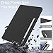 KVTVOU Case for Samsung Galaxy Tab S8/S7 (2022/2020, 11 Inch) with S Pen Holder, Tri-Fold Folio Stand Protective Cover, Soft TPU Back Shell, Support S Pen Charging & Auto Sleep/Wake, Black