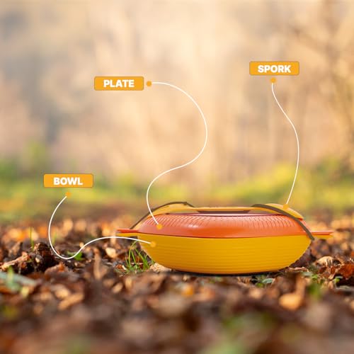 image for UCO 4-Piece Camping, Backpacking, Outdoor Kitchen Gear Mess Kit with B