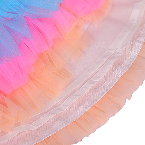 Image of Wish Karo Baby Girls' Knee Length Dress (Fe2637Mltnw 6-12 Months Multicolour 6-12 Months)