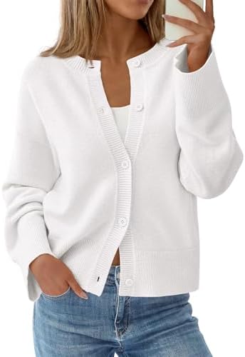 KIRUNDO Cardigan Sweaters for Women Fall Trendy Long Sleeve Chunky Knit Button Up Oversized Winter Jacket Casual Outwear