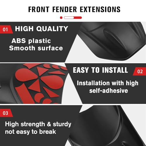 Image of CHIFUN Front Fender Mudguard Extender Wheel Cover Splash Guard Extension Replacement for BMW R1250RT R1250 RT R 1250 RT 2021-2024 Motorcycle Dust Guards Accessories