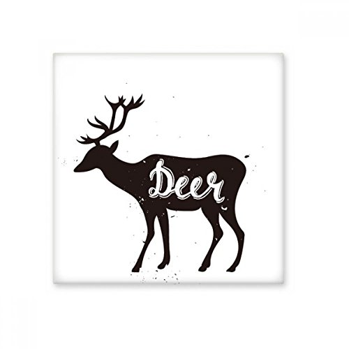 Carrelage céramique cerf noir et blanc petit format déco faïence mur cuisine