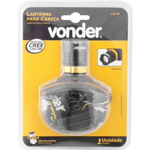 Lanterna para Cabeça Super Led Cree LLV-55 Vonder