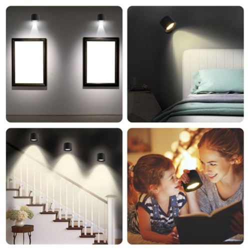 Lumières LED rechargeables USB magnétiques avec télécommande RVB C - 5