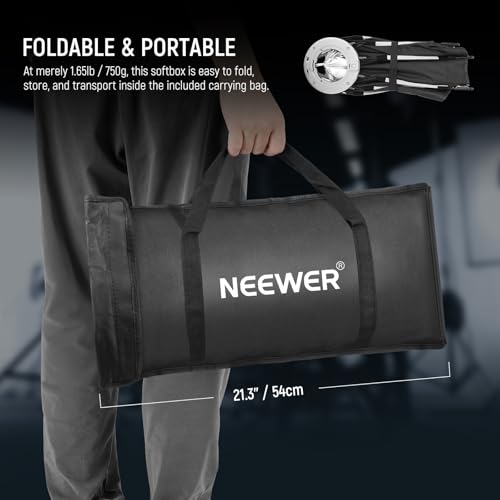 Image of NEEWER Octagonal Softbox Kit, 17.7 inch Parabolic Soft Box with Light Diffusers for Studio Photography Video Recording Streaming Lighting Compatible with Aputure 120d Compatible with Godox SL60w, NS45P