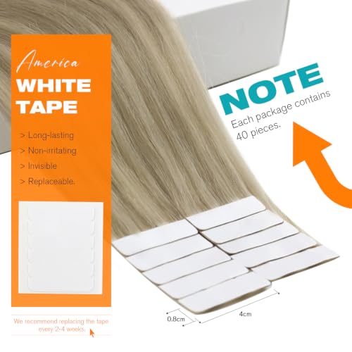 Image of Sunny Hair Tape in Extensions Golden Blonde Highlight Medium Blonde