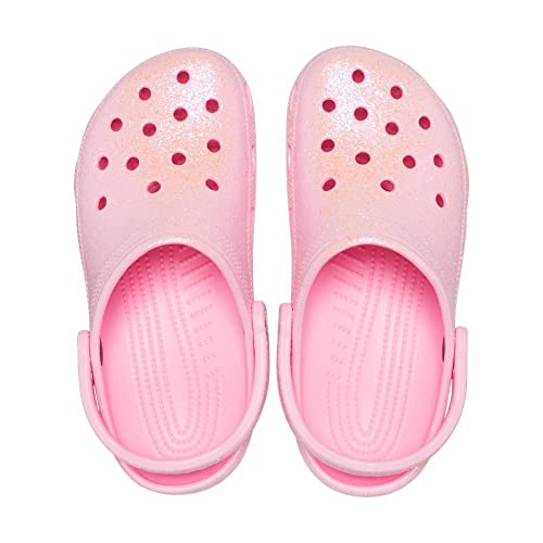 Image of Crocs Unisex-Adult Classic Sparkly Clog, Metallic and Glitter Shoes, Flamingo, 8 Men /10 Women