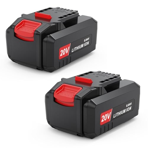 Futurebatt Replacement for Bauer 20v Lithium Battery 6.0Ah 1701C-B 1702C-B 1907C-B 2108C-B 2109C-B Compatible with Bauer 20V Cordless Power Tools 2 Pack